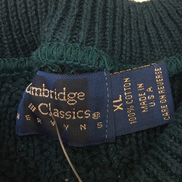 NWT Vtg Cambridge Classics Mervyns Teal Sweater - Picture 7 of 10